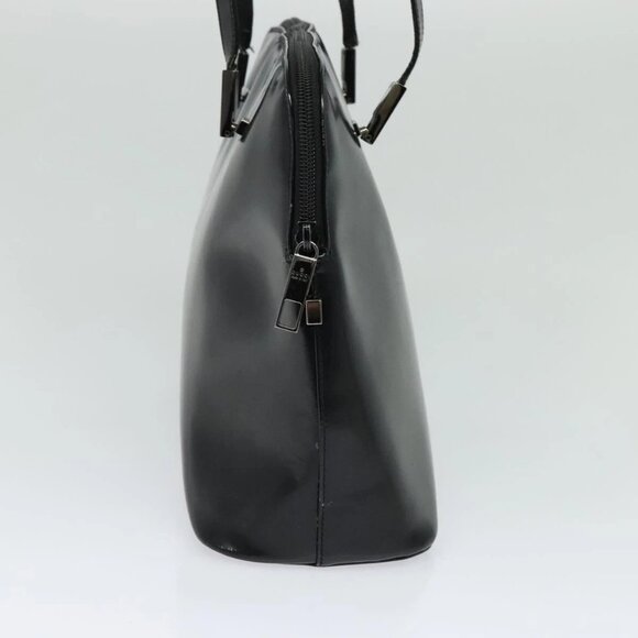 GUCCI Shoulder Bag Enamel Black Silver 002 1038 Auth ti3139 - Picture 6 of 16